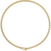 14K Yellow 4 mm Panther 16" Chain