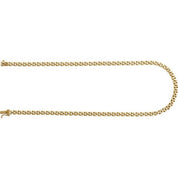 14K Yellow 4 mm Panther 16" Chain