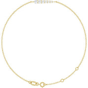 14K Yellow 1/4 CTW Natural Diamond Graduated 6 1/2-7 1/2" Bracelet