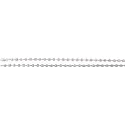 Sterling Silver 3.8 mm Hollow Puffed Anchor 18" Chain