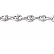 Sterling Silver 3.8 mm Hollow Puffed Anchor Chain by the Inch