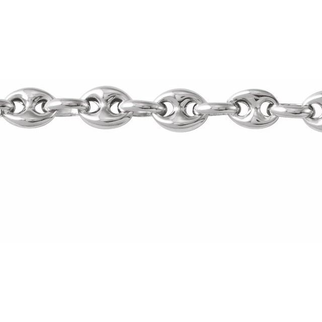 Sterling Silver 3.8 mm Hollow Puffed Anchor Chain by the Inch