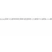 Sterling Silver 1.5 mm Keyhole Chain by the Inch