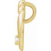 14K Yellow .03 CT Natural Diamond Mother and Child? Slide Pendant