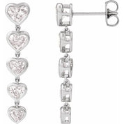 14K White 2 3/4 CTW Lab-Grown Diamond Earrings