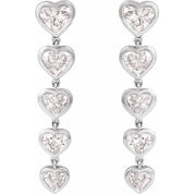 14K White 2 3/4 CTW Lab-Grown Diamond Earrings