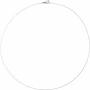 Platinum .7 mm Diamond-Cut Cable 18" Chain