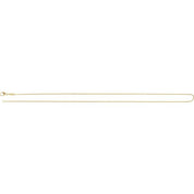 14K Yellow .8 mm Diamond-Cut Curb 20" Chain