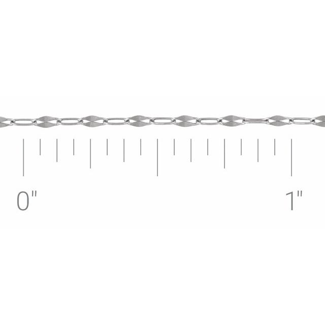 Sterling Silver 1.5 mm Keyhole Chain by the Inch