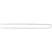 Sterling Silver 4 mm Mirror 16" Chain