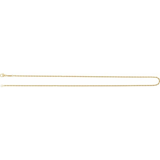 14K Yellow 1.5 mm Barleycorn 16" Chain