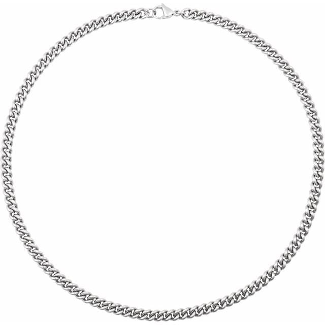 Stainless Steel 6.3 mm Curb 20" Chain