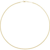 14K Yellow 1.7 mm Serpentine 18" Chain