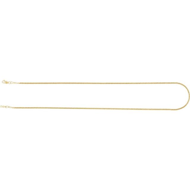 14K Yellow 1.7 mm Serpentine 18" Chain