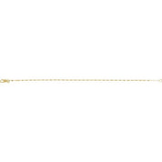 14K Yellow 1.5 mm Keyhole 7" Chain