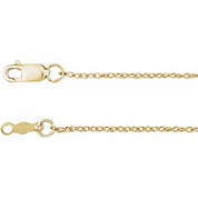 14K Yellow 1 mm Rope 24" Chain