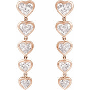 14K Rose 2 3/4 CTW Lab-Grown Diamond Earrings