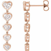 14K Rose 2 3/4 CTW Lab-Grown Diamond Earrings