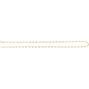 14K Yellow 1.7 mm Satellite Bar Cable 16" Chain