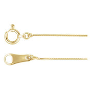 10K Yellow Gold Box and Satellite Bead Cable Chains 7" Length