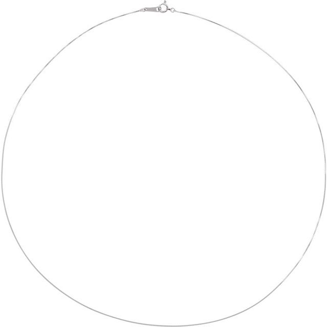 Platinum .5 mm Box 20" Chain