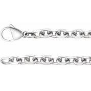 Titanium 5.5 mm Diamond-Cut Cable 24" Chain