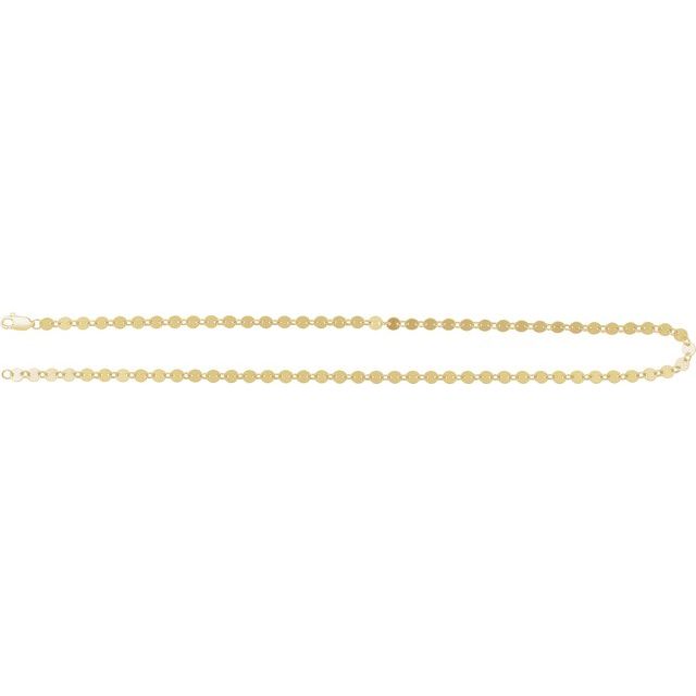 14K Yellow Gold-Filled 4 mm Mirror 16" Chain