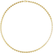 14K Yellow Gold-Filled 4 mm Mirror 16" Chain