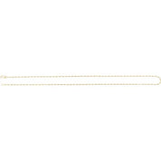 14K Yellow 1.5 mm Keyhole 20" Chain