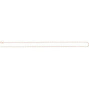 14K Rose 1.5 mm Keyhole 18" Chain