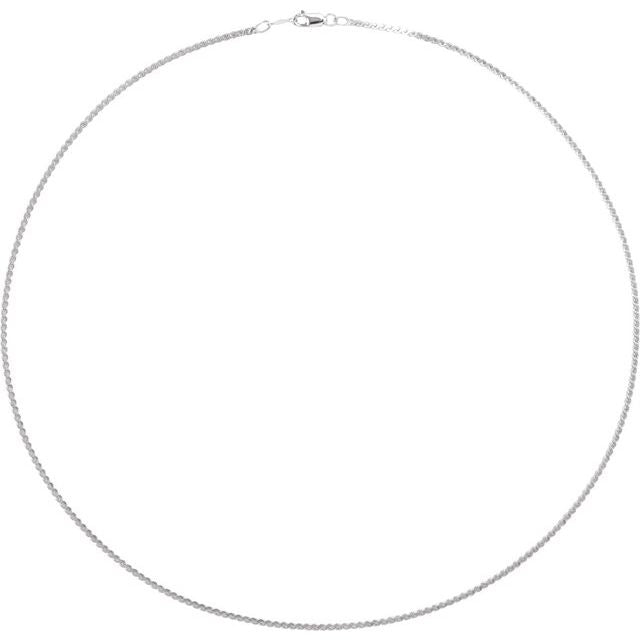 Sterling Silver 1.7 mm Serpentine 18" Chain
