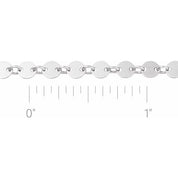 Sterling Silver 4 mm Mirror Chain by the Inch