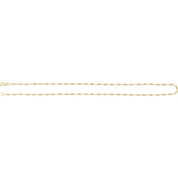 14K Yellow Gold-Filled 1.7 mm Satellite Bar Cable Chain by the Inch and Various Lengths