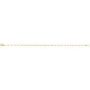 18K Yellow 2.4 mm Paperclip-Style 7" Chain