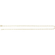 18K Yellow 2.4 mm Paperclip-Style 20" Chain
