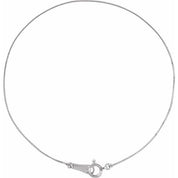 Platinum .5 mm Box 7" Chain