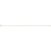 10K Yellow Gold 1.2 mm Diamond-Cut Bead Chain Necklace