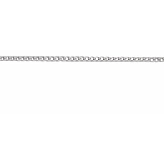 Platinum 1 mm Curb Chain by the Inch