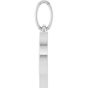 Sterling Silver .02 CTW Natural Diamond Cat Mom Paw Print Heart Pendant