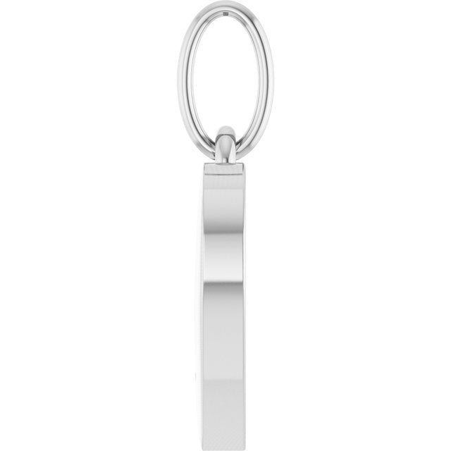 Sterling Silver .02 CTW Natural Diamond Cat Mom Paw Print Heart Pendant