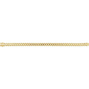14K Yellow 7.4 mm Monaco Edge Curb 8 1/4" Chain