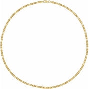 14K Yellow 3.2 mm Franco 24" Chain