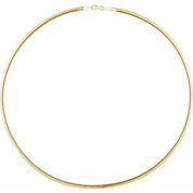 14K Yellow/White 3.2 mm Reversible Diamond-Cut Snake 18" Chain