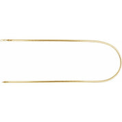 14K Yellow/White  3.2 mm Reversible Diamond-Cut Snake 20" Chain