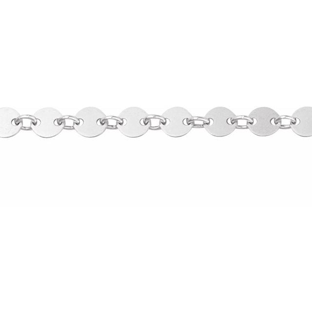 Sterling Silver 4 mm Mirror Chain by the Inch