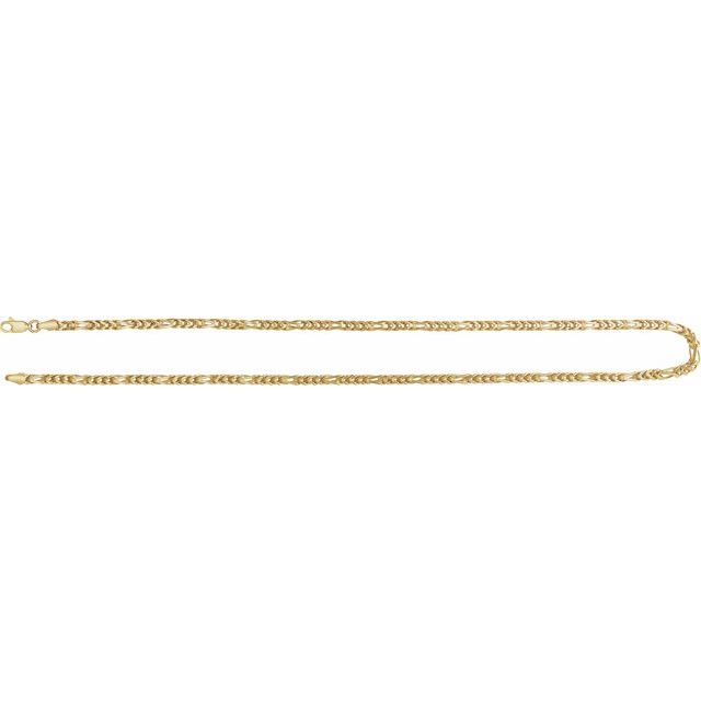 14K Yellow 3.2 mm Franco 24" Chain