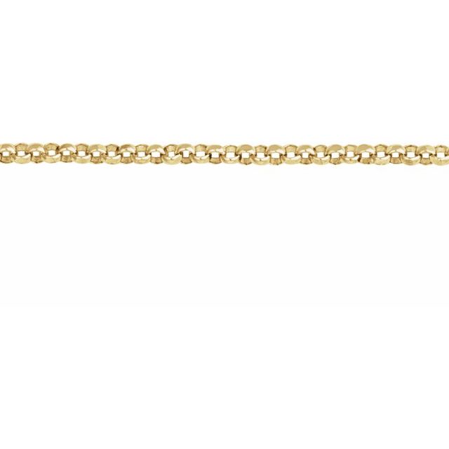 14K Yellow 1.65 mm Rolo Chain Available by the Inch and in Multiple Lengths