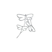 14K White 1/5 CTW Natural Diamond Dragonfly Brooch