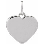 Platinum .02 CTW Natural Diamond Blank Paw Print Heart Pendant