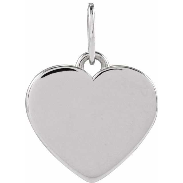 Platinum .02 CTW Natural Diamond Blank Paw Print Heart Pendant